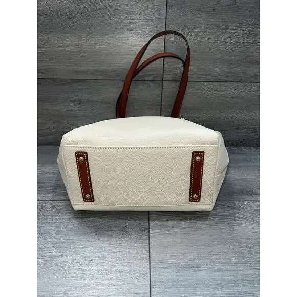 Dooney & Bourke Pebble Leather Small Tote Bone bag A625201 - Picture 4 of 6